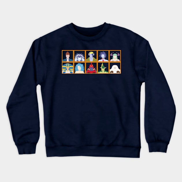 Select Your Character: Darkstalkers Crewneck Sweatshirt by MagicFlounder